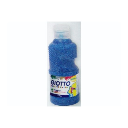 1 - FILA Colore Tempera Pronta GIOTTO Glitter 250 mL Ciano 531204