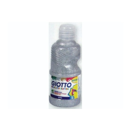 1 - FILA Colore Tempera Pronta GIOTTO Glitter 250 mL Argento 531202