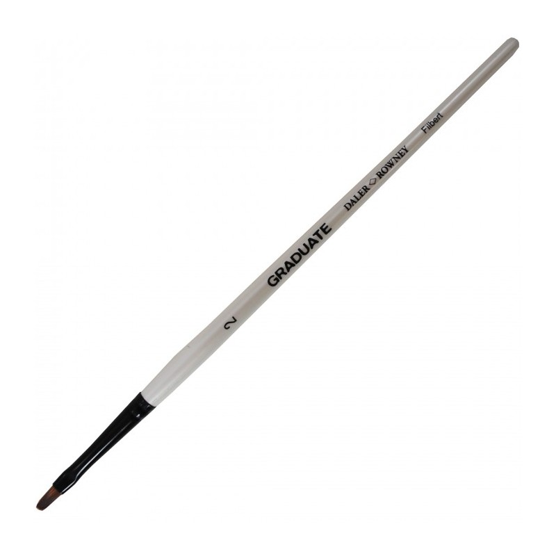 Daler-Rowney Graduate pennello sintetico lingua di gatto manico corto n. 2 D212167002 Daler-Rowney Graduate pennello sintetico lingua di gatto manico corto n. 2 D212167002