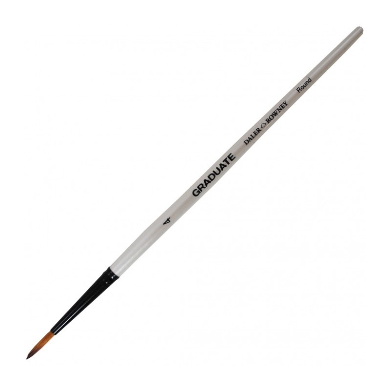 Daler-Rowney Graduate pennello sintetico tondo manico corto n. 4 D212185004 Daler-Rowney Graduate pennello sintetico tondo manico corto n. 4 D212185004