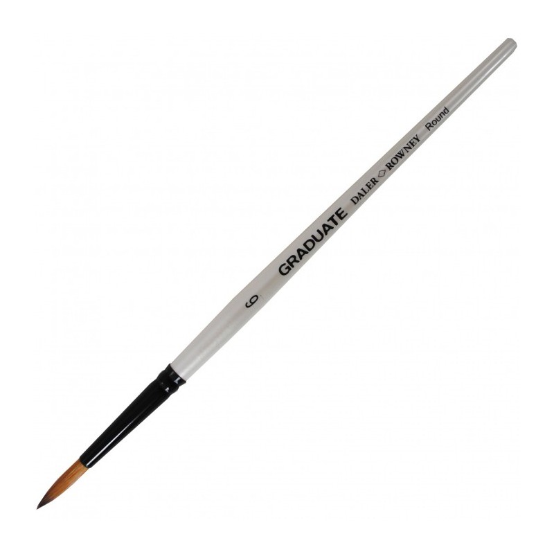 Daler-Rowney Graduate pennello sintetico tondo manico corto n. 6 D212185006 Daler-Rowney Graduate pennello sintetico tondo manico corto n. 6 D212185006