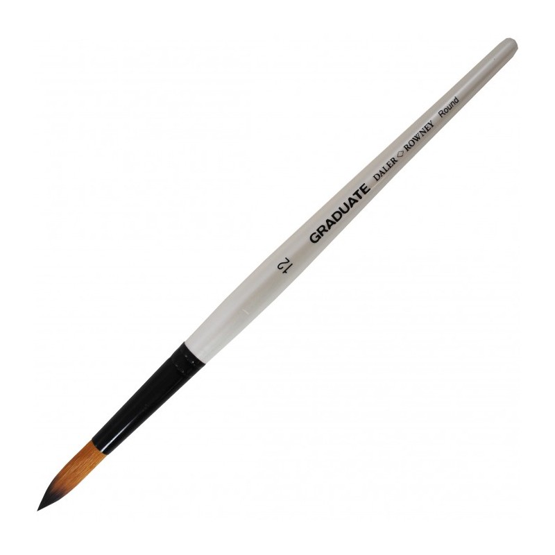 Daler-Rowney Graduate pennello sintetico tondo manico corto n. 12 D212185012 Daler-Rowney Graduate pennello sintetico tondo manico corto n. 12 D212185012