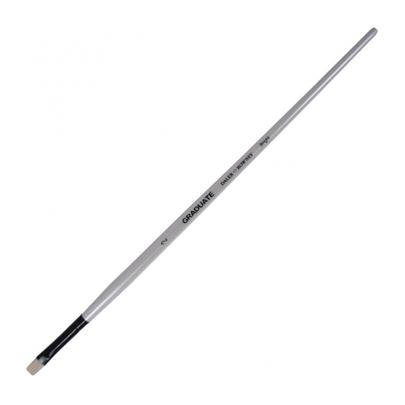 Daler-Rowney Graduate pennello setola piatto corto manico lungo n. 2 D212141002