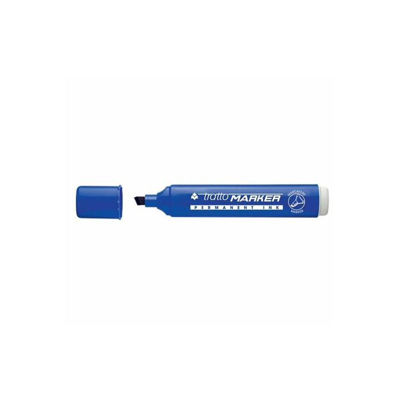 FILA Tratto MARKER Pennarello Indelebile Punta a Scalpello BLU12 Pezzi 840101 FILA Tratto MARKER Pennarello Indelebile Punta a Scalpello BLU12 Pezzi 840101