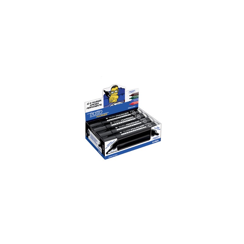 Tratto Marker nero marcatore permanente punta scalpello 1–5 mm 12 Pz 840103 Tratto Marker nero marcatore permanente punta scalpello 1–5 mm 12 Pz 840103