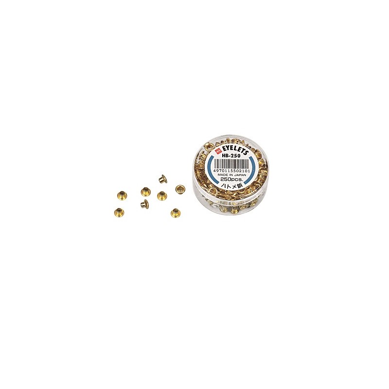LEBEZ Occhielli per tessere in ottone 250 pz 102 LEBEZ Occhielli per tessere in ottone 250 pz 102