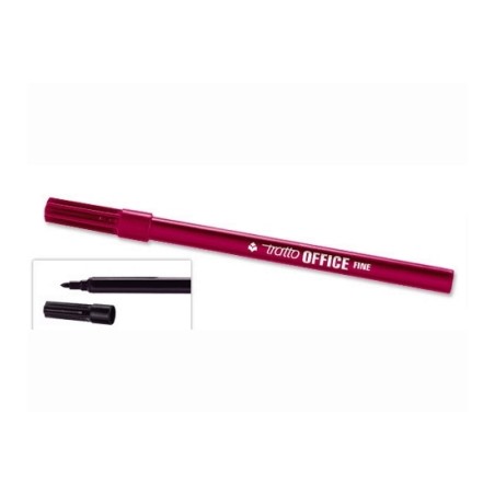 1 - FILA Tratto OFFICE FINE Pennarello a Spirito Punta Fine Rosso 730502