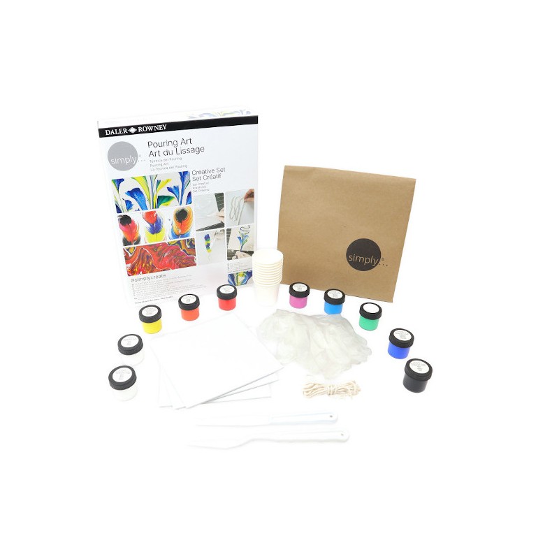 Daler-Rowney Simply Creative set pouring art con colori acrilici D196250003 Daler-Rowney Simply Creative set pouring art con colori acrilici D196250003