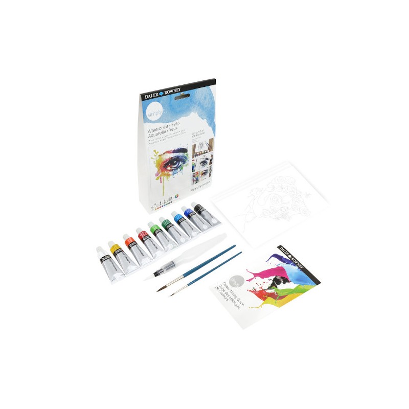 Daler-Rowney Simply Activity set acquerello soggetto occhio D134500112