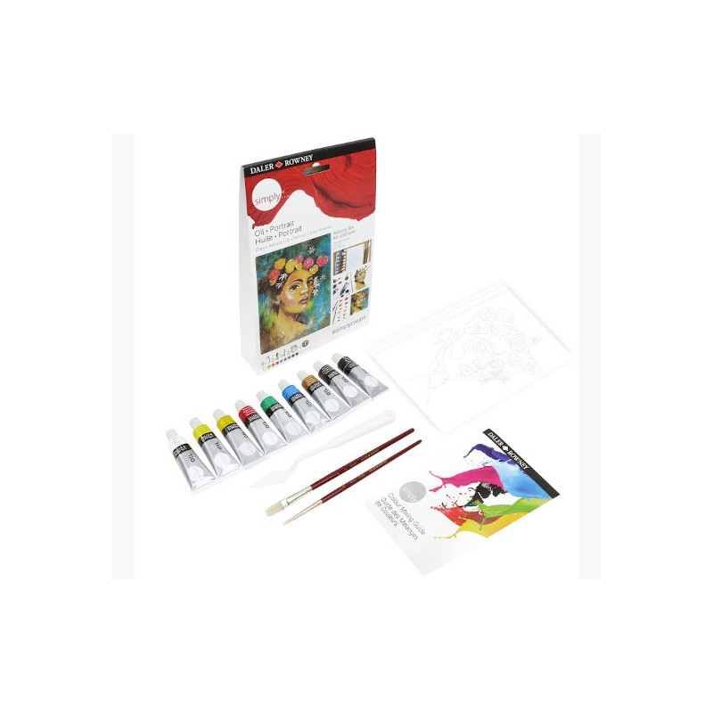 Daler-Rowney Simply Activity set colori a olio soggetto ritratto D118500112