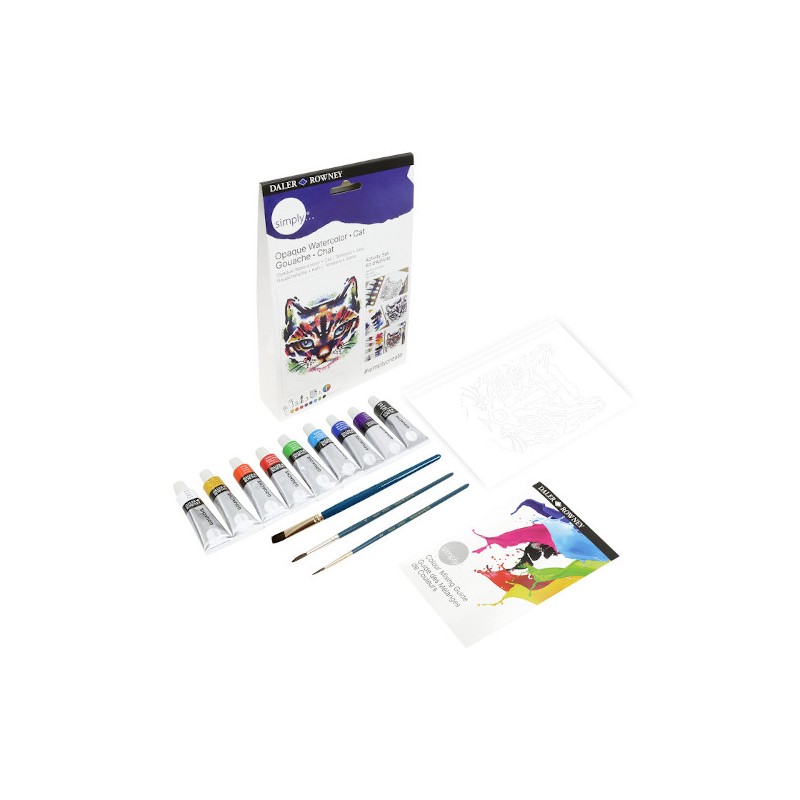 Daler-Rowney Simply Activity set guazzo soggetto gatto D126100112 Daler-Rowney Simply Activity set guazzo soggetto gatto D126100112
