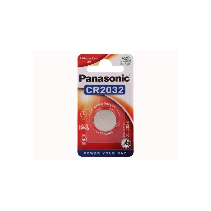 Panasonic pila a bottone al litio CR2032 3 V 225 mAh – blister 1 pezzo Panasonic pila a bottone al litio CR2032 3 V 225 mAh – blister 1 pezzo