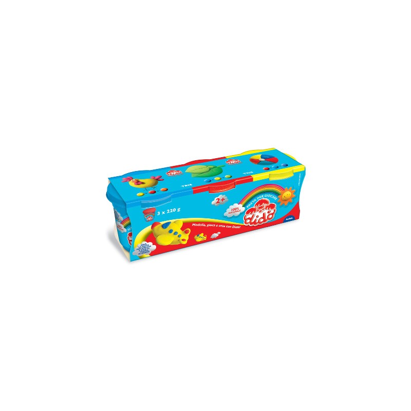 Didò Tris barattoli 3×220 g pasta modellabile 390460 Didò Tris barattoli 3×220 g pasta modellabile 390460