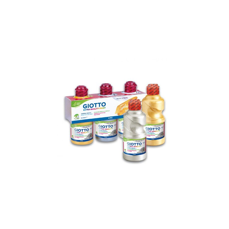 FILA Colore Tempera Pronta GIOTTO Metal 250 mL Argento 531402