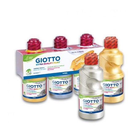 1 - FILA Colore Tempera Pronta GIOTTO Metal 250 mL Argento 531402