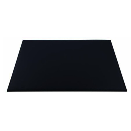 Sottomano da scrivania Niji singolo in ecopelle, 50x35 cm, colore nero - 61866