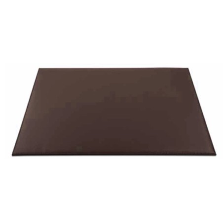 Sottomano da scrivania Niji singolo in ecopelle, 50x35 cm, colore marrone - 61867
