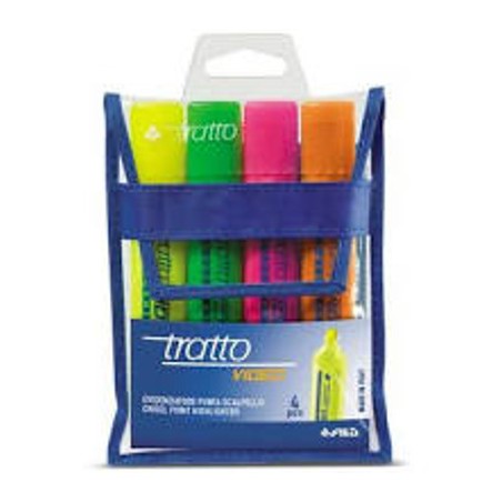 1 - FILA Evidenziatore Tratto Video FLUO Astuccio da 4 Colori 830800