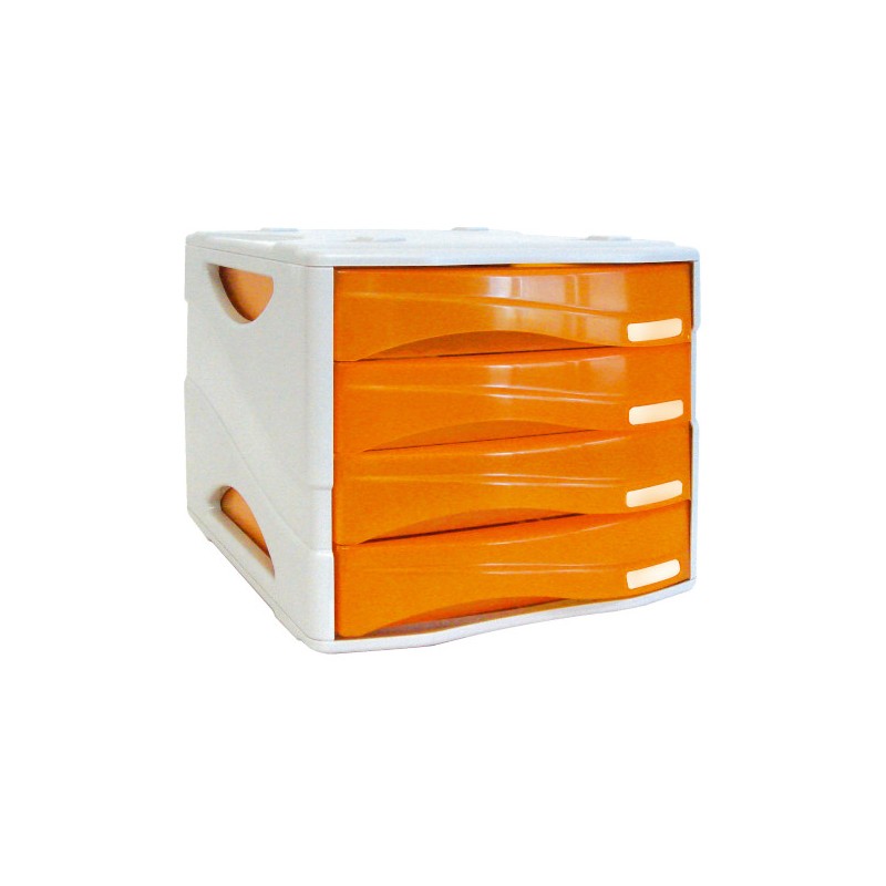 Arda cassettiera Smile 4 cassetti arancione TR15P4PAR Arda cassettiera Smile 4 cassetti arancione TR15P4PAR
