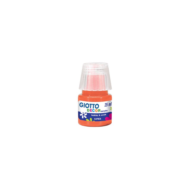 FILA Colori a Tempera GIOTTO Decor Acrilici 25 mL Arancio 538105 FILA Colori a Tempera GIOTTO Decor Acrilici 25 mL Arancio 538105