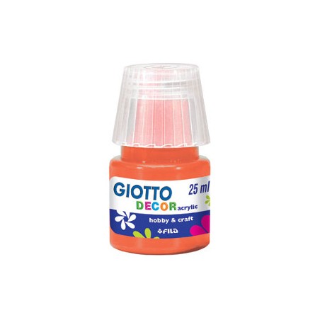 1 - FILA Colori a Tempera GIOTTO Decor Acrilici 25 mL Arancio 538105