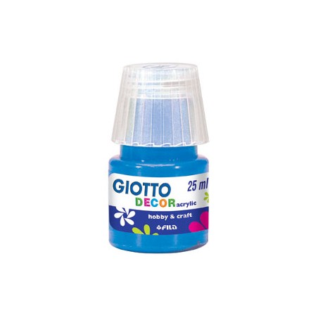 1 - FILA Colori a Tempera GIOTTO Decor Acrilici 25 mL Blu Cobalto 538116