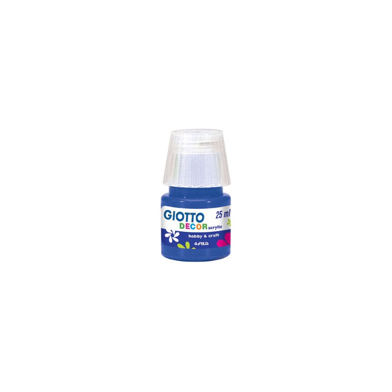 FILA Colori a Tempera GIOTTO Decor Acrilici 25 mL Blu Oltremare 538117 FILA Colori a Tempera GIOTTO Decor Acrilici 25 mL Blu Oltremare 538117