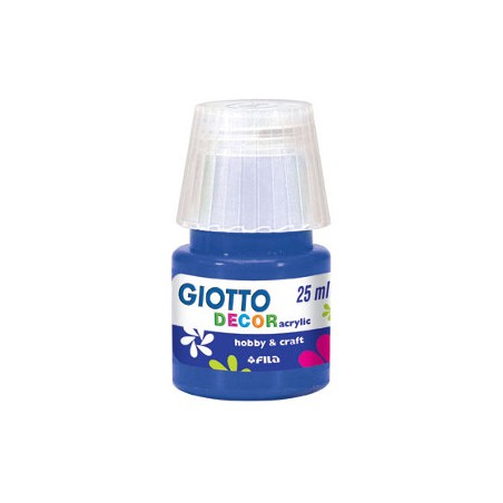 1 - FILA Colori a Tempera GIOTTO Decor Acrilici 25 mL Blu Oltremare 538117