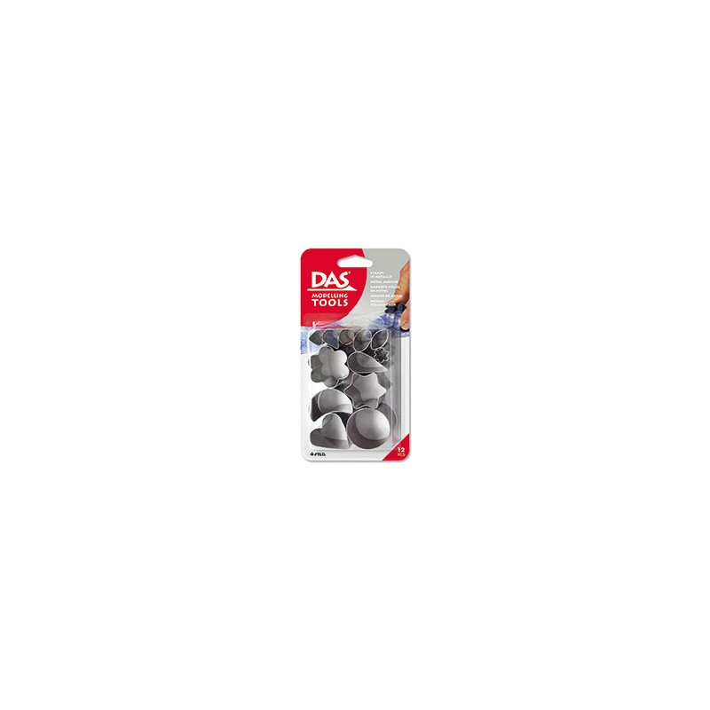 FILA Set da 12 Stampi per DAS in Metallo Forme Varie 3440 FILA Set da 12 Stampi per DAS in Metallo Forme Varie 3440