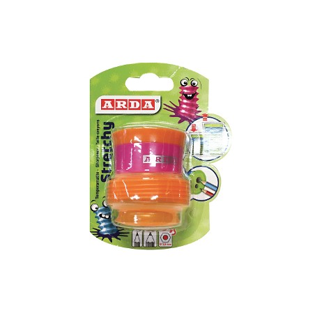 1 - ARDA Temperamatite STRETCHY a 2 Fori in Plastica con Serbatoio a Soffietto TE805