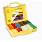 CWR 200 pezzi valigetta regoli in plastica per bambini gialla 1131