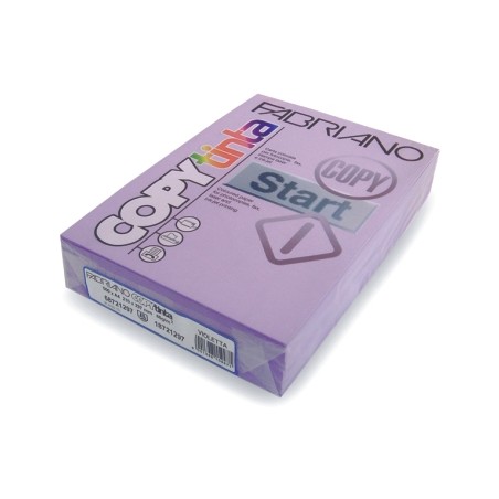 1 - FABRIANO  500 fg Carta fotocopie Copytinta A4 80gr lavanda 60821297
