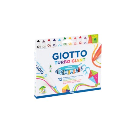 1 - FILA Giotto Turbo Giant Pennarelli a Spirito Inchiostro Lavabile 12 Pezzi 4320