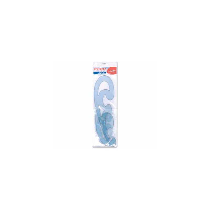 Arda set 3 curvilinee Burmester in plastica 29012 Arda set 3 curvilinee Burmester in plastica 29012