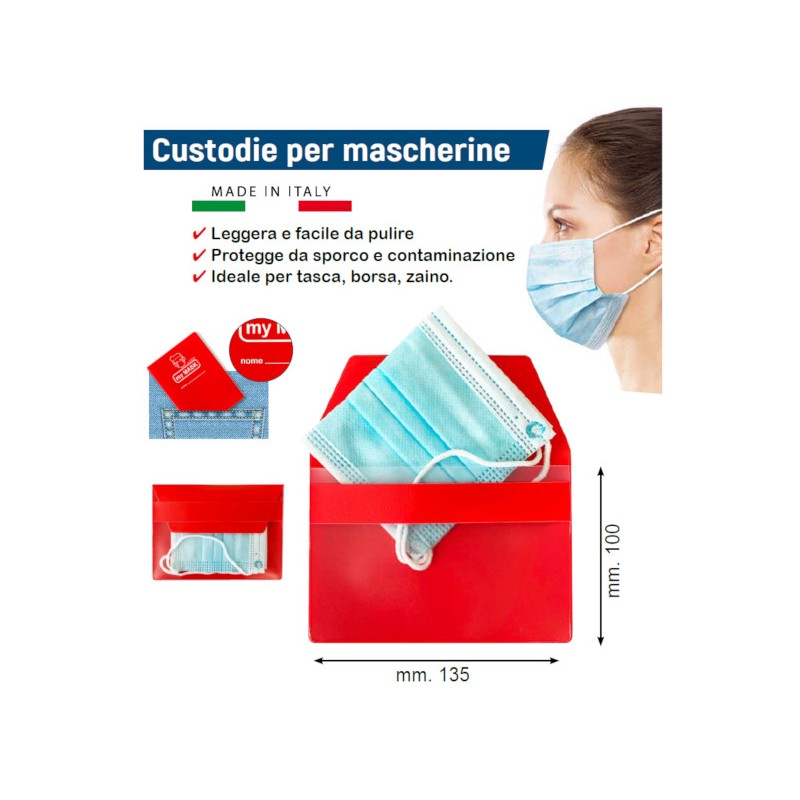 ARDA Conf.30 pz Porta Mascherina Chirurgica ORNA 13,5x10cm 0165 ARDA Conf.30 pz Porta Mascherina Chirurgica ORNA 13,5x10cm 0165