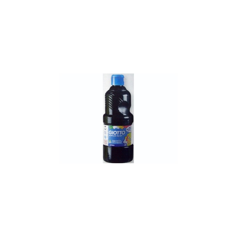 FILA Colori a Tempera GIOTTO Acrilici 500 mL Nero 5337 FILA Colori a Tempera GIOTTO Acrilici 500 mL Nero 5337