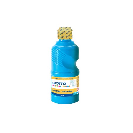 1 - FILA Tempera SCHOOL PAINT Pronta GIOTTO Flacone da 250 mL Ciano 5308