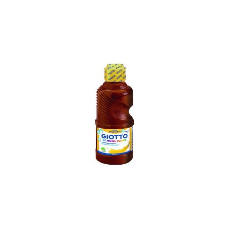 1 - FILA Tempera SCHOOL PAINT Pronta GIOTTO Flacone da 250 mL Marrone 5308