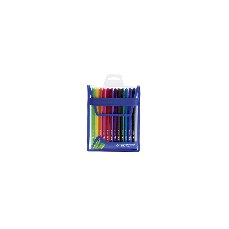 FILA Tratto Pen Metal Penna a Punta Sintetica 12 Pezzi Colori Assortiti 8077 FILA Tratto Pen Metal Penna a Punta Sintetica 12 Pezzi Colori Assortiti 8077