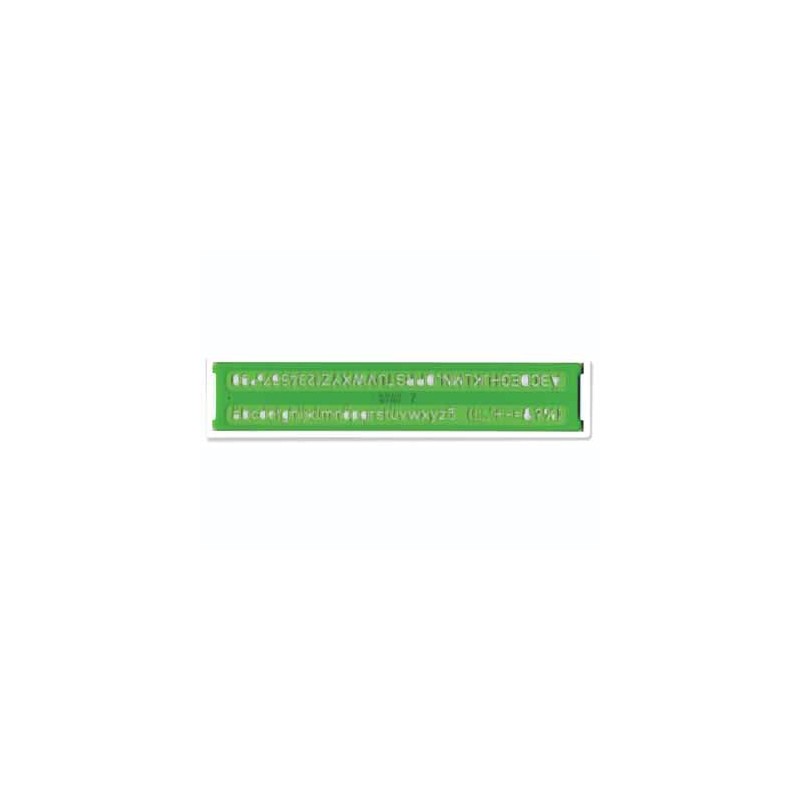 Arda normografo norme UNI caratteri 7 mm verde 3007 Arda normografo norme UNI caratteri 7 mm verde 3007
