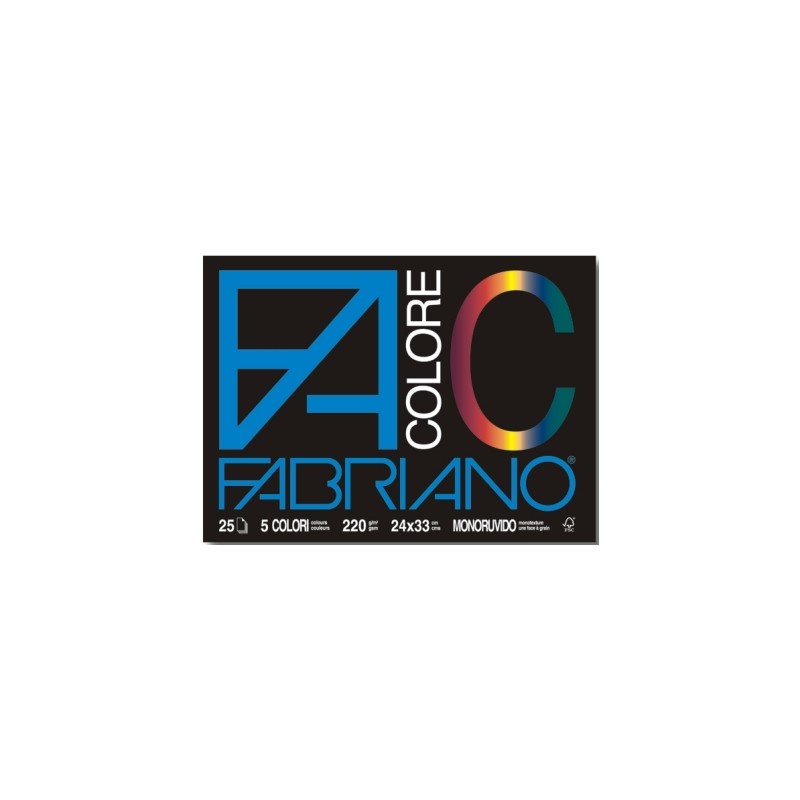 FABRIANO FABCOLORE Blocco Disegno 24x33 F25 65251524 FABRIANO FABCOLORE Blocco Disegno 24x33 F25 65251524