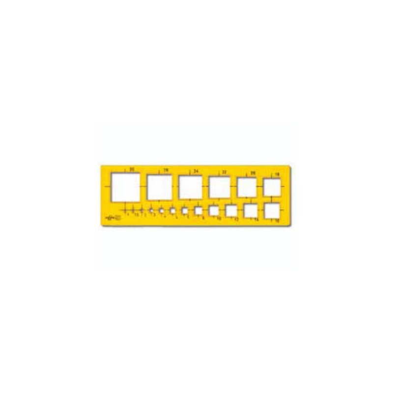 Arda maschera per cerchi mm 1 a 30 in plastica flessibile 7128 Arda maschera per cerchi mm 1 a 30 in plastica flessibile 7128