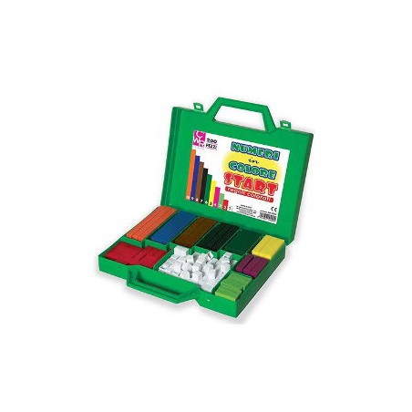 CWR 200 pezzi valigetta regoli in plastica per bambini verde 10222