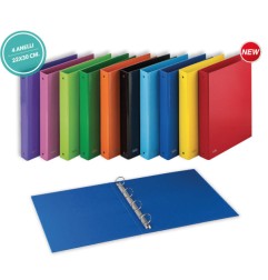 1 - FAVORIT Raccoglitore con Copertina Lucida 4 Anelli d.30mm 22x30cm - Colori Assortiti 152300