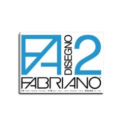1 - Cartella da disegno Fabriano 12 fogli ruvido F2 33x48 06000534