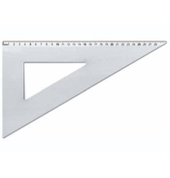 1 - ARDA Squadra in Alluminio 30 cm 60 Gradi 18132