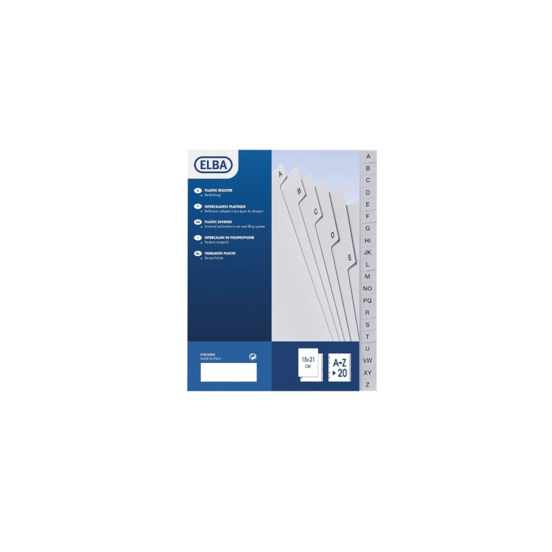 FAVORIT  Intercalare A5 A/Z plp colore grigio Favorit 400006682