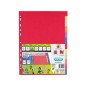 FAVORIT  Divisori intercalare in cartoncino A4 12 colori Favorit 204882