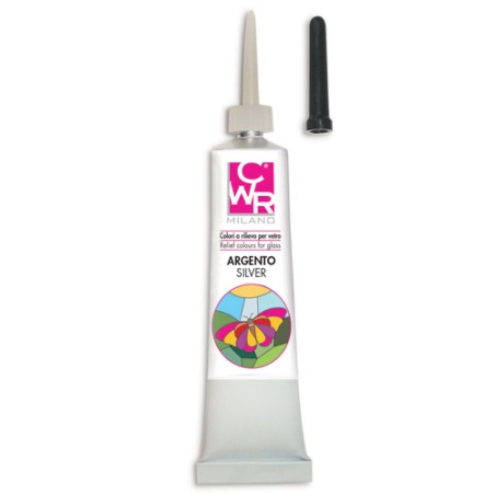 CWR pasta finto piombo argento 25 ml per decoupage – 1642/4