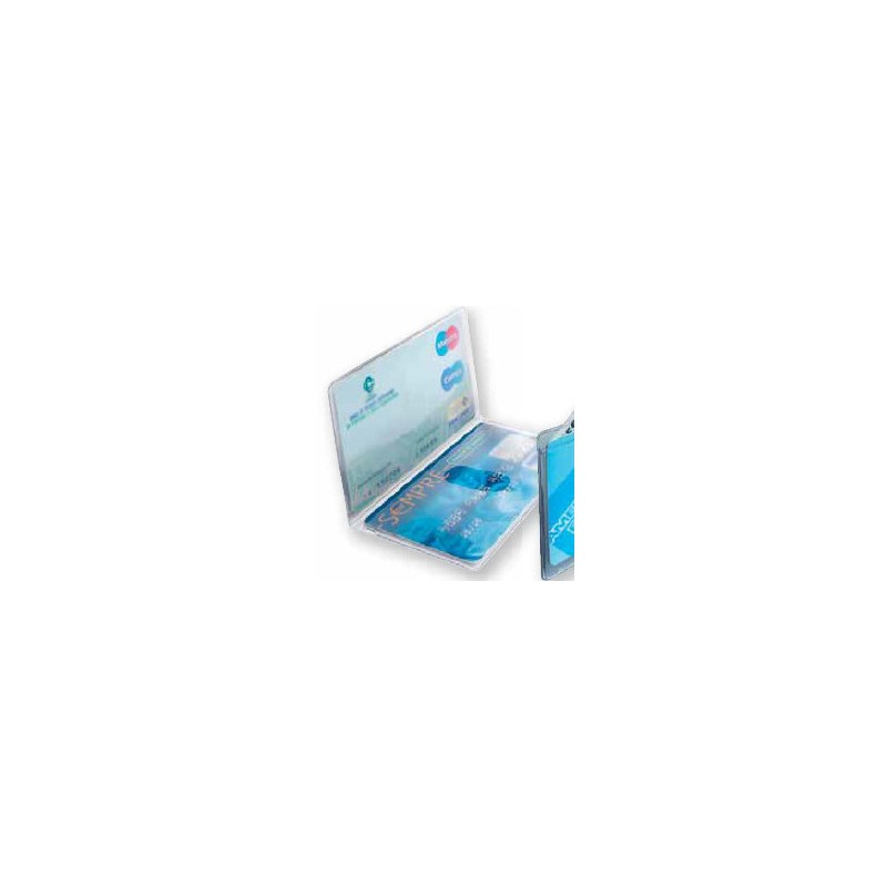 FAVORIT Conf.50 pz Porta Carte 2 Ante 9,5x6cm Trasparente 500084 FAVORIT Conf.50 pz Porta Carte 2 Ante 9,5x6cm Trasparente 500084